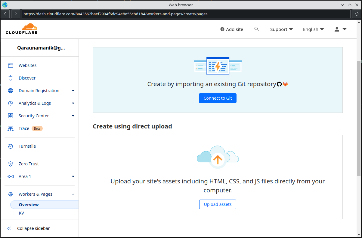 Sub menu cloudflare pages